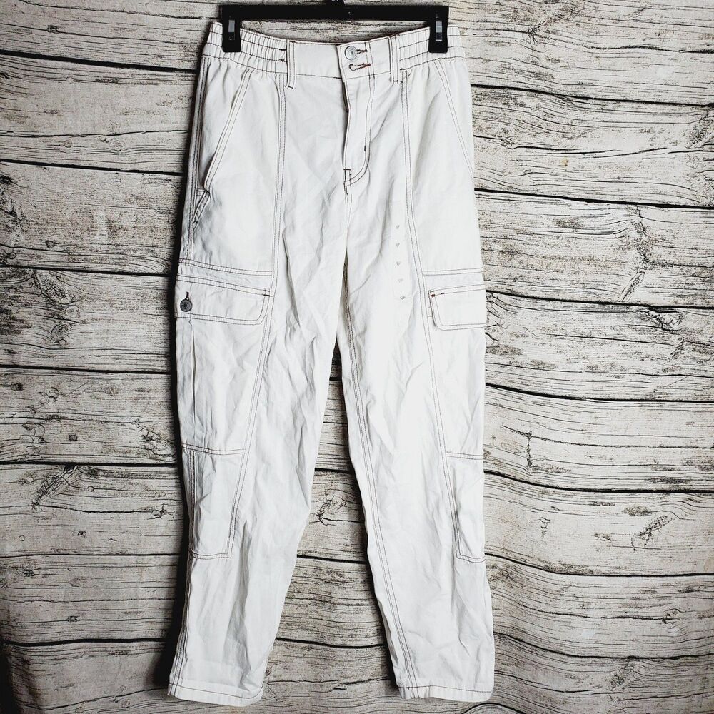 Blue Notes Denim High Rise Utility Pants Size S/P NWOT